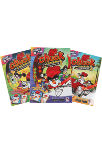 Chuck Chicken Colouring and Activity Book Series Set